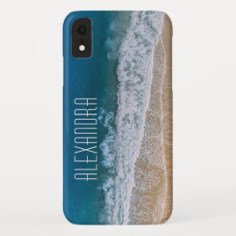 Funda Para iPhone XR Paradisal Tropical Beach Florida Nombre Personaliz