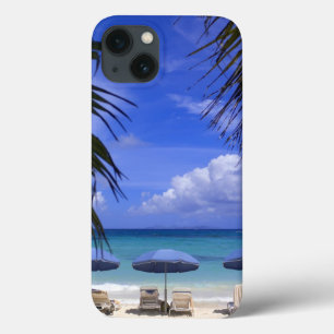 Funda Para iPhone 13 paraguas en la playa, San Martín, Caribe