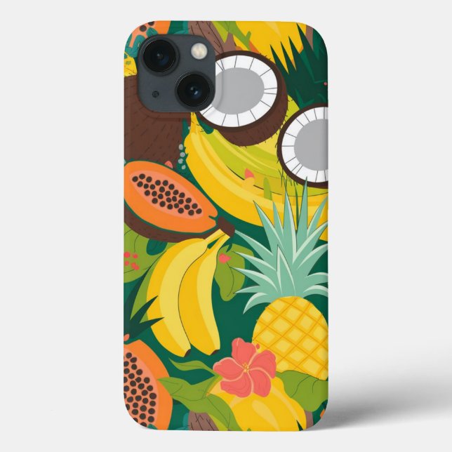 Funda De Case-Mate Para iPhone Paraíso de las frutas tropicales (Reverso)