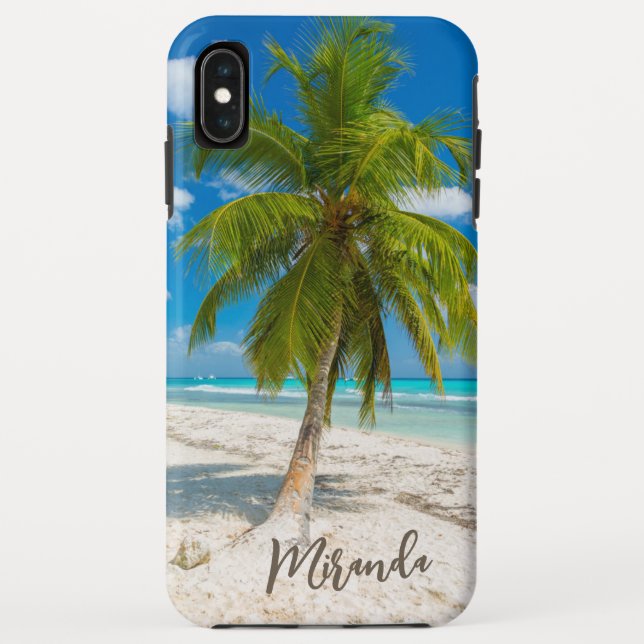 Funda De Case-Mate Para iPhone Paraíso de las palmeras (Reverso)