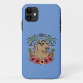Funda Para iPhone 11 Paraíso de los capibara tropicales