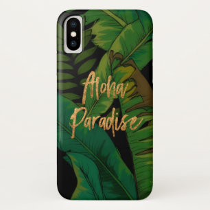 Funda Para iPhone X Paraíso Palm Hawai Aloha- multicolor