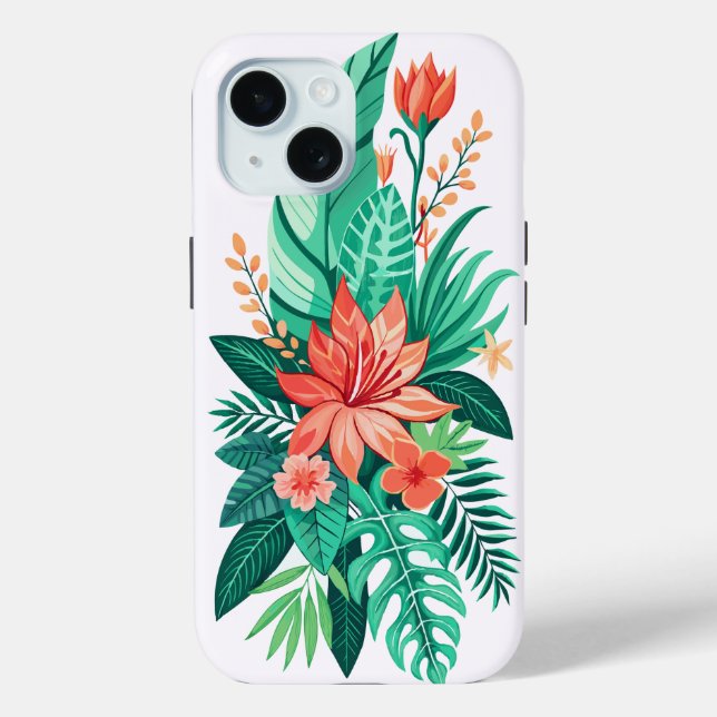 Funda De Case-Mate Para iPhone Paraíso tropical (Reverso )