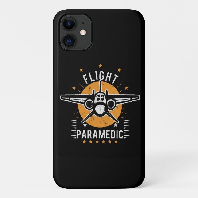 Funda De Case-Mate Para iPhone Paramédico de vuelo (Reverso)
