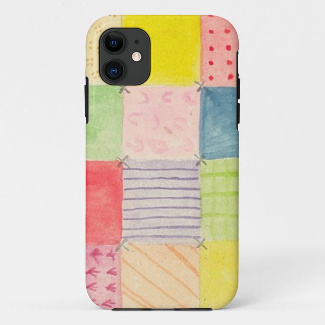 Funda De Case-Mate Para iPhone Parche de Acuarela  (Reverso)