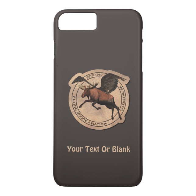 Funda De Case-Mate Para iPhone Parche de Aviación Flying Moose (Reverso)