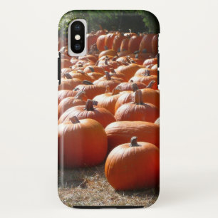 Funda Para iPhone XS Parche de calabaza Fotografía de la cosecha otoñal
