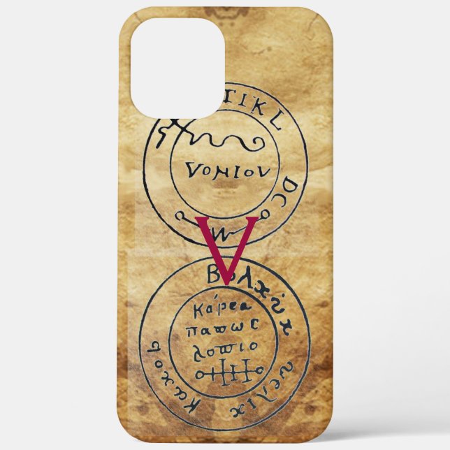 FUNDA DE Case-Mate PARA iPhone PARCHE DE MAPAS DE TRATAMIENTO DE TALISMAN ANTIGUO (Reverso )