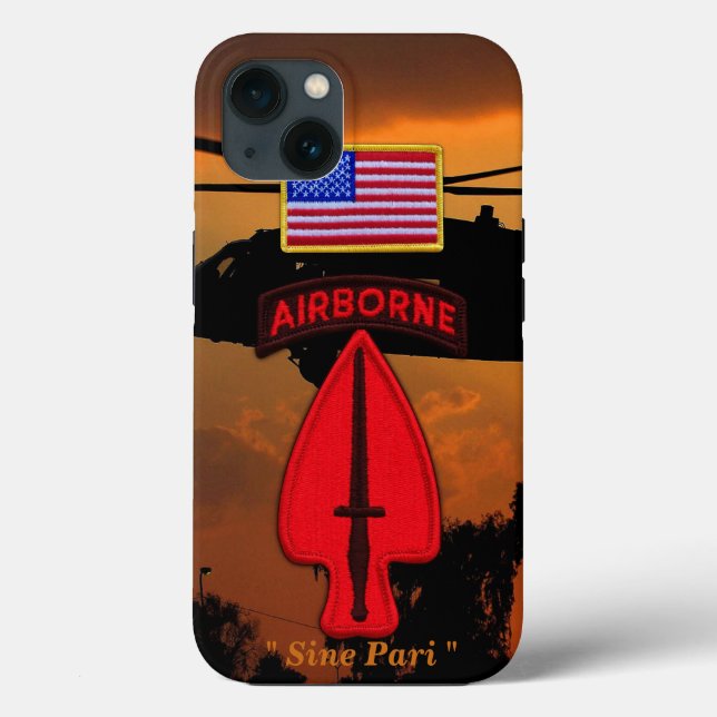 Funda De Case-Mate Para iPhone Parche de Vets Veterans de USASOC (Reverso )