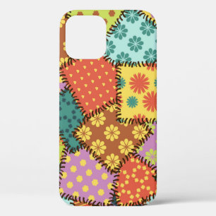 Funda Para iPhone 12 Parche ecléctico: mezcla de patrones diversos