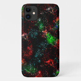 Funda Para iPhone 11 Parches de colores llamativos bajo trazas oscuras