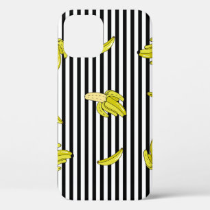 Funda Para iPhone 12 Parches de plátano personalizado: estilo retro.