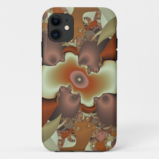 Funda De Case-Mate Para iPhone Parches marrones (Reverso)