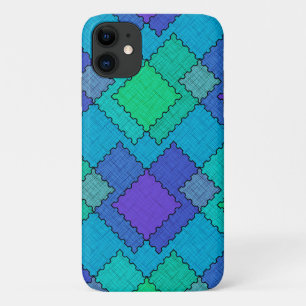 Funda Para iPhone 11 Parches texturizados pinceladas multicolores