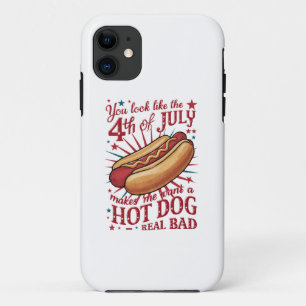 Funda Para iPhone 11 Pareces que el 4 de julio me hace querer un hot do
