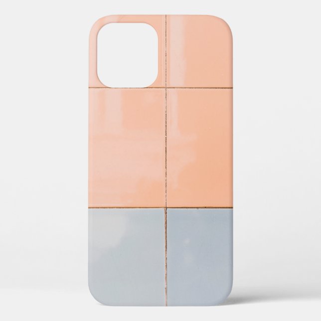 Funda De Case-Mate Para iPhone Pared azul y naranja (Reverso )