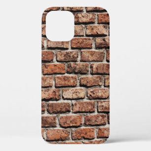 Funda Para iPhone 12 Pared de ladrillo marrón a la luz del día