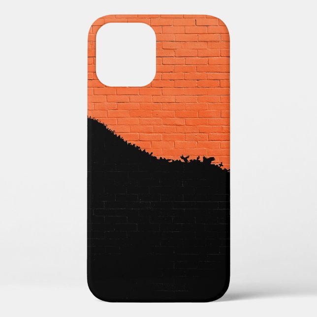 Funda De Case-Mate Para iPhone Pared de ladrillo pintado (Reverso )