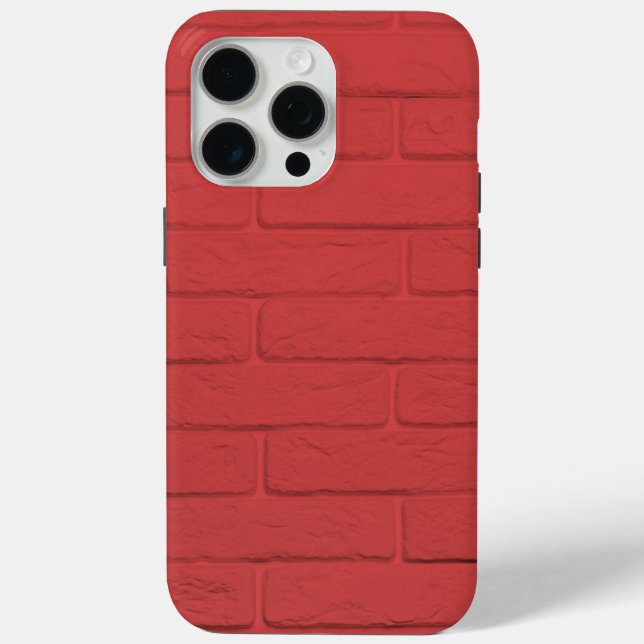 Funda De Case-Mate Para iPhone pared de ladrillo rojo (Reverso )