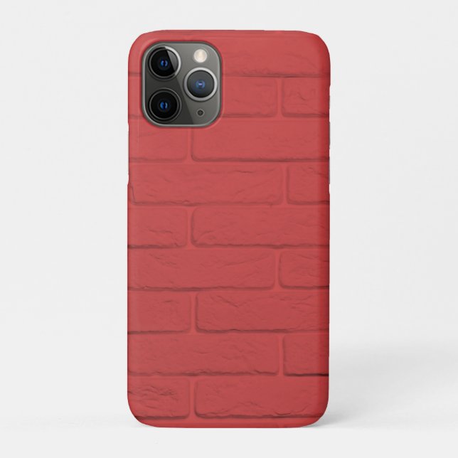 Funda De Case-Mate Para iPhone pared de ladrillo rojo (Reverso)
