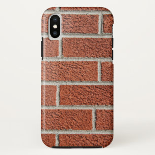 Funda Para iPhone X pared de ladrillo rojo rústico