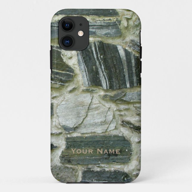 Funda De Case-Mate Para iPhone Pared de piedra vieja (Reverso)