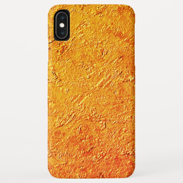 Funda De Case-Mate Para iPhone Parede derroituosa com textura amarela e laranja (Reverso)