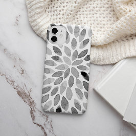 Funda Para iPhone 13 Paredes de brocha acuarela - blanco y negro