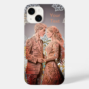 Funda Para iPhone 14 De Case-Mate Pareja amorosa Sr & Sra recién casados