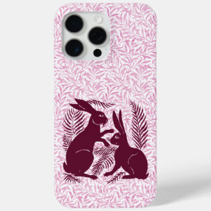 Funda Para iPhone 15 Pro Max Pareja Art Nouveau de Conejos De Morgan y Morris