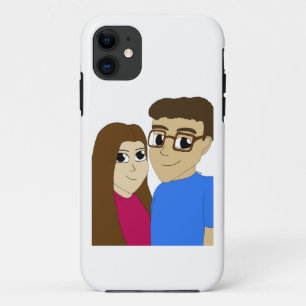 Funda Para iPhone 11 pareja Chibi