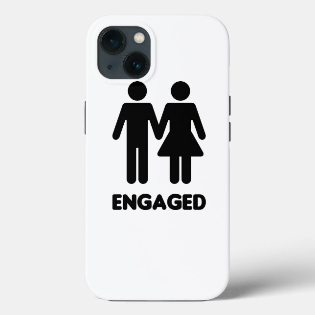 Funda De Case-Mate Para iPhone Pareja comprometida (Reverso )