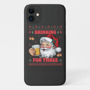 Funda Para iPhone 11 Pareja de Papá Noel Navidad
