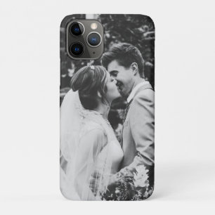 Funda Para iPhone 11 Pro Pareja de recién casados con foto de boda sencilla