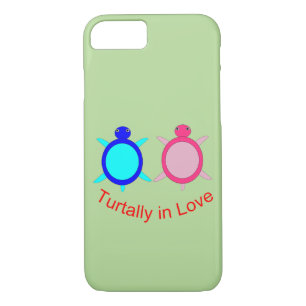 Funda Para iPhone 8/7 Pareja De Tortuga Cuta