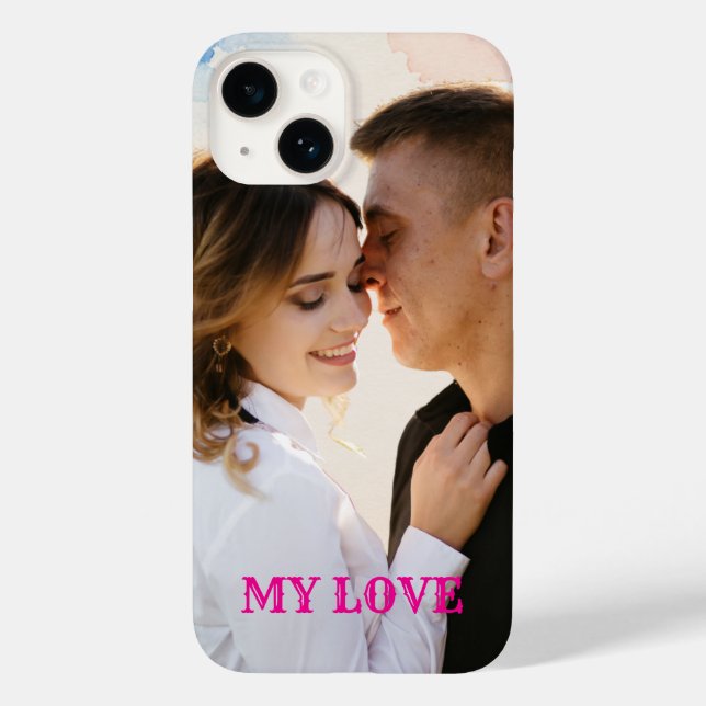 Funda De Case-Mate Para iPhone Pareja enamorada Foto Personalizada (Reverso )