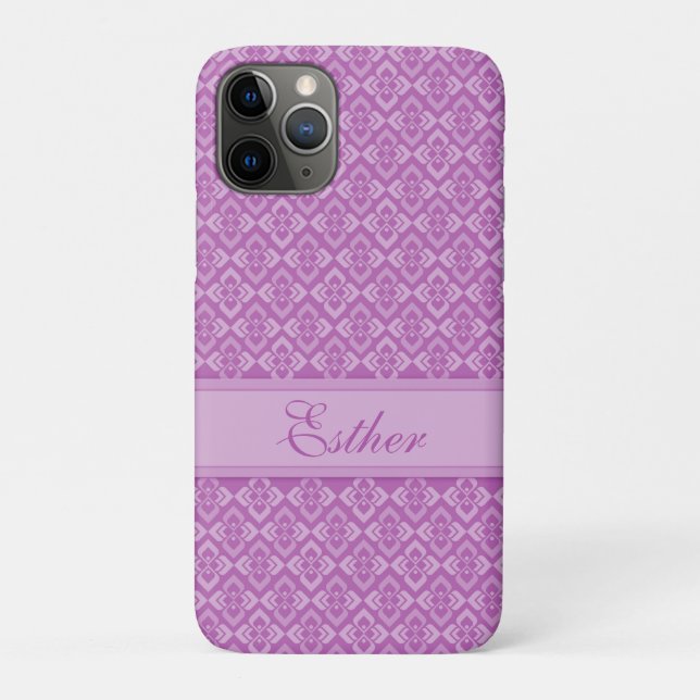 Funda De Case-Mate Para iPhone Pareja inspirada en el púrpura (Reverso)