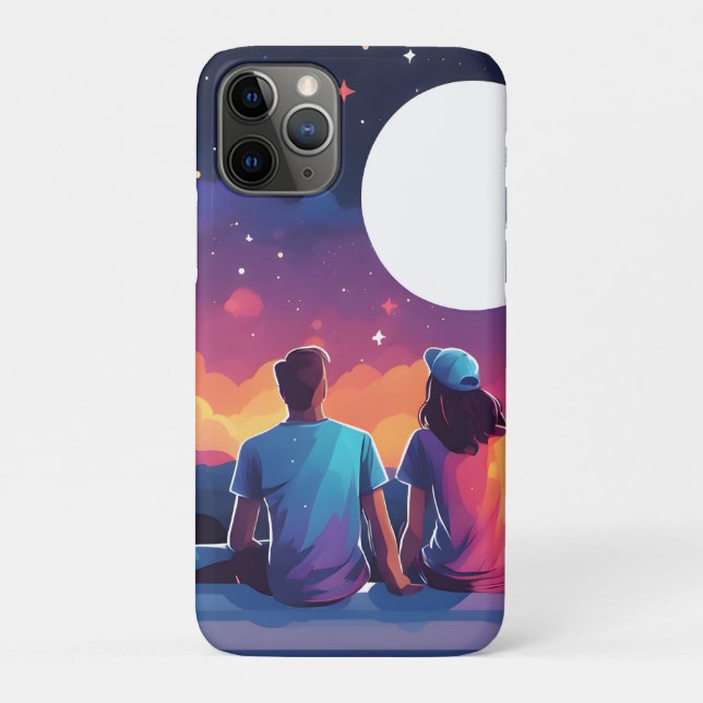 Funda De Case-Mate Para iPhone Pareja Stargazing (Reverso)