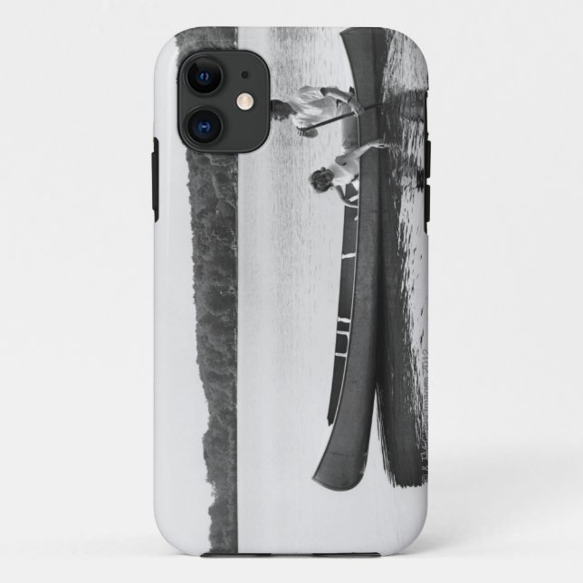 Funda De Case-Mate Para iPhone Pares en una canoa (Reverso)