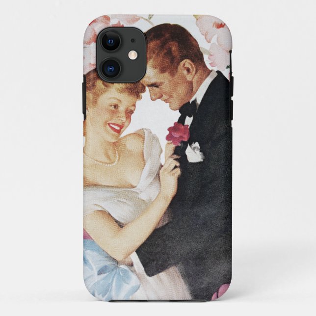 Funda De Case-Mate Para iPhone Pares jovenes en desgaste formal (Reverso)