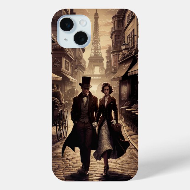 Funda De Case-Mate Para iPhone París Antiguo  (Reverso )