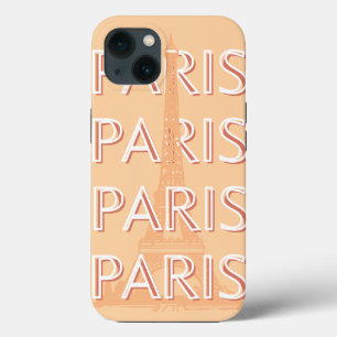 Funda Para iPhone 13 París, arte de viajes, arte de viajes pastel