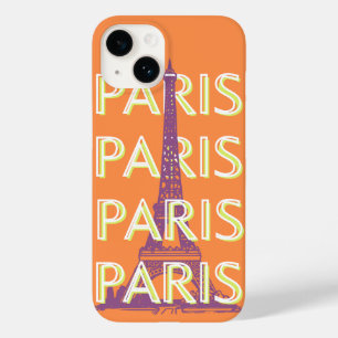Funda Para iPhone 14 De Case-Mate París, arte de viajes, arte de viajes retro, Naran