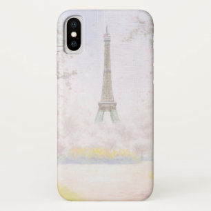 Funda Para iPhone X París bonita en pasteles
