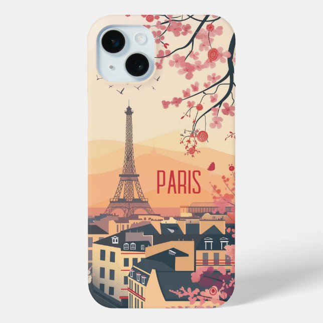 Funda De Case-Mate Para iPhone París en primavera (Reverso )