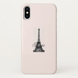 Funda Para iPhone X Paris – La Tour Eiffel pastel Eiffelturm