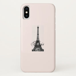 Funda Para iPhone X Paris – La Tour Eiffel pastel Eiffelturm