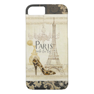 Funda Para iPhone 8/7 Paris ooh la Fashion Eiffel Tower Chandelier