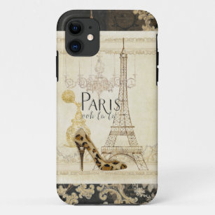 Funda Para iPhone 11 Paris ooh la Fashion Eiffel Tower Chandelier