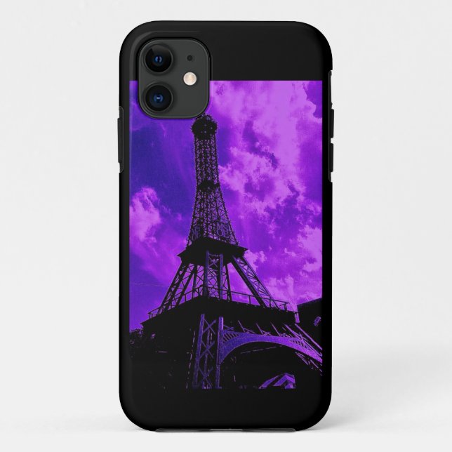Funda De Case-Mate Para iPhone París Púrpura (Reverso)